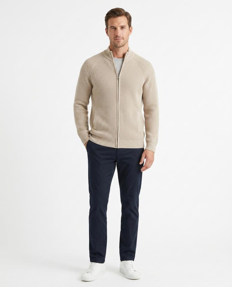 Nord Wear - Mefat | Ribbed Zip-Up Knit Cardigan Men