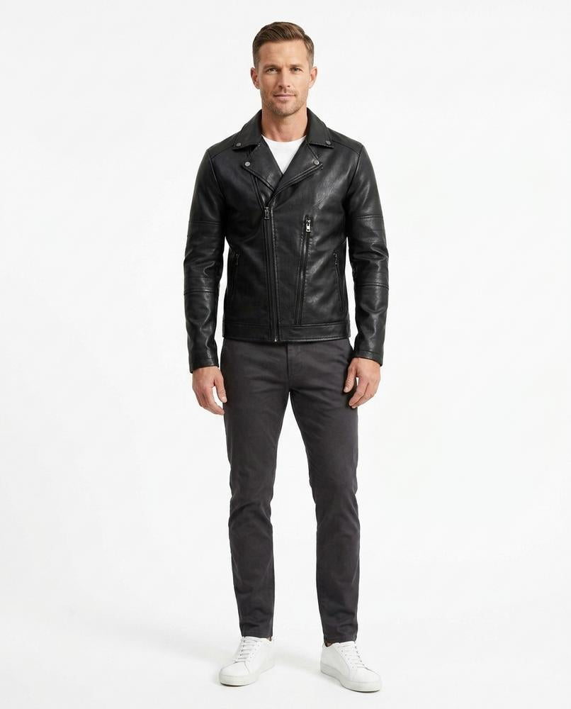Nord Wear - Turel | Asymmetrical Leather Jacket Men
