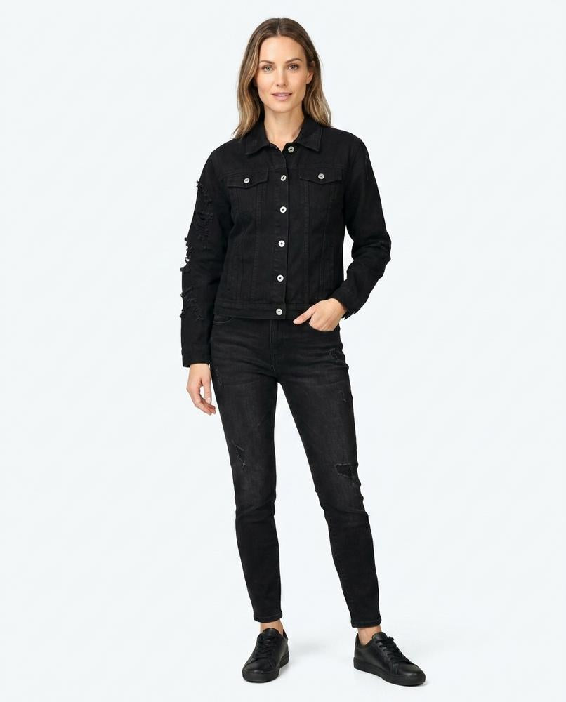 Nord Wear - Catet | Distressed Button-Front Denim Jacket Women