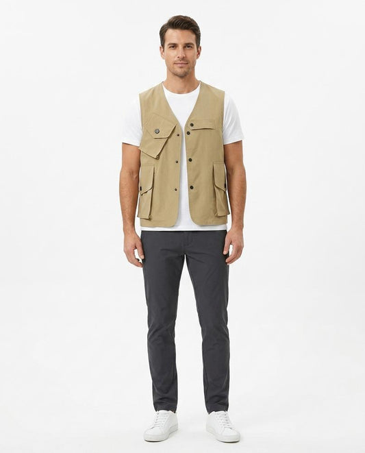 Nord Wear - Eewum | Multi-Pocket Button-Front Vest Men