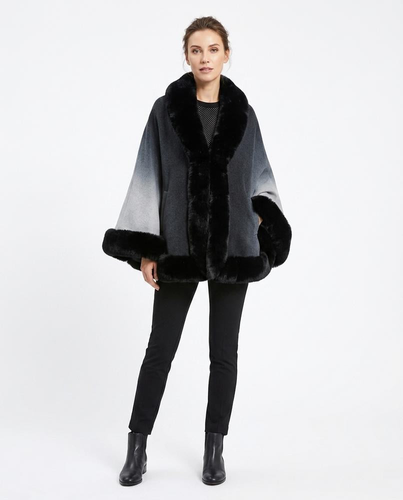 Nord Wear - Rezur | Ombré Fur-Trimmed Coat Women
