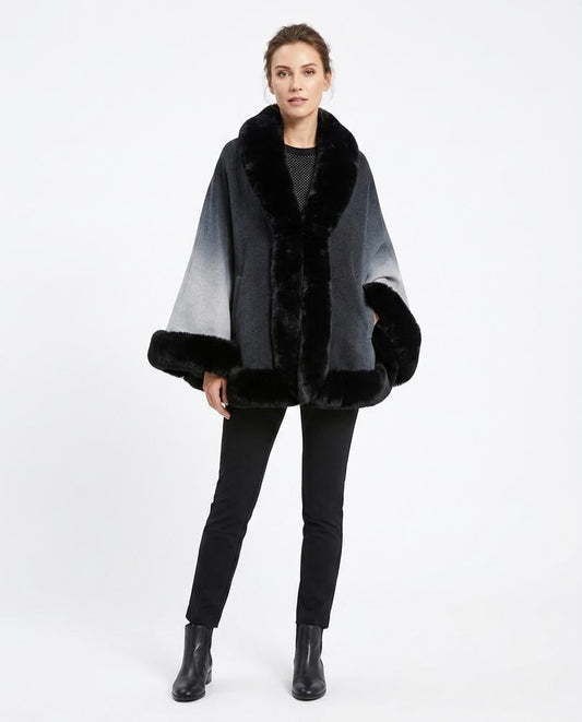 Nord Wear - Rezur | Ombré Fur-Trimmed Coat Women