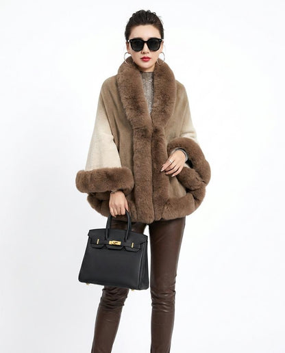 Nord Wear - Rezur | Ombré Fur-Trimmed Coat Women