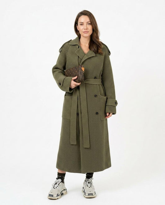 Nord Wear - Aozer | Rib-Knit Double-Breasted Coat Women