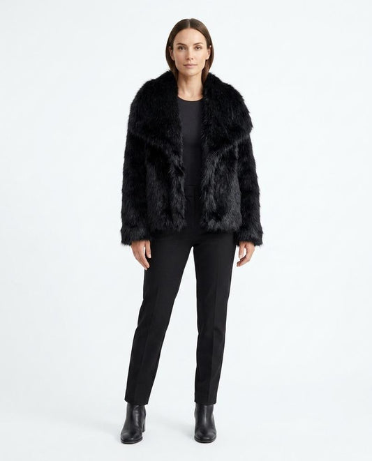 Nord Wear - Mumul | Faux Fur Lapel Collar Jacket Women