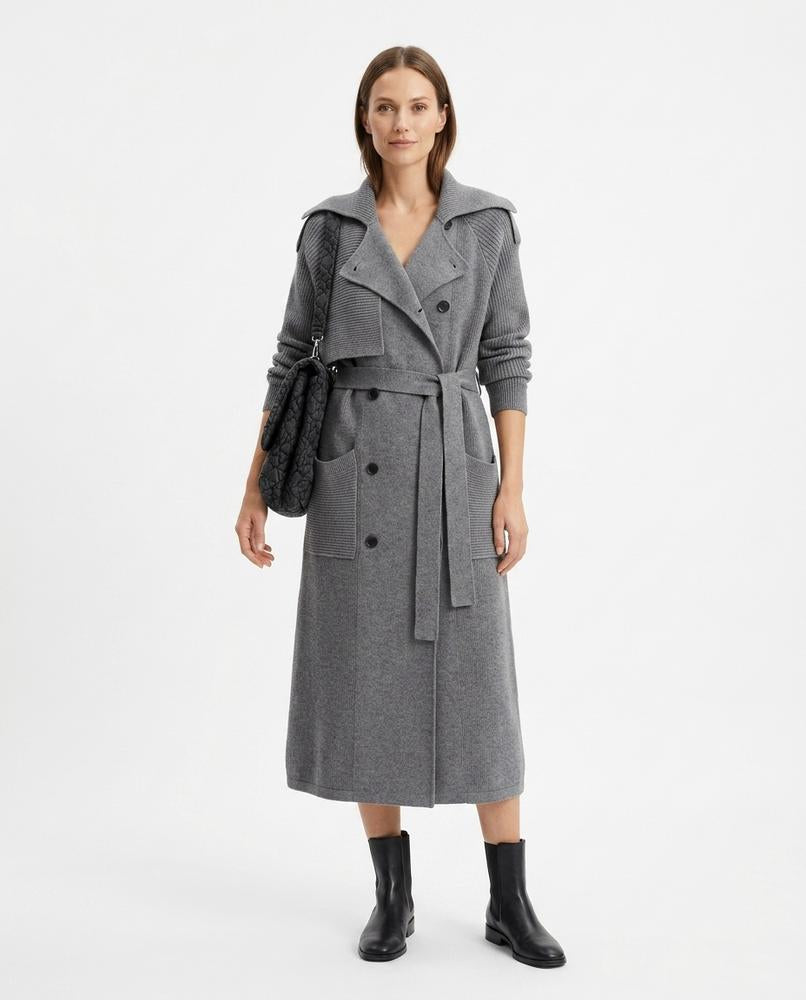 Nord Wear - Aozer | Rib-Knit Double-Breasted Coat Women