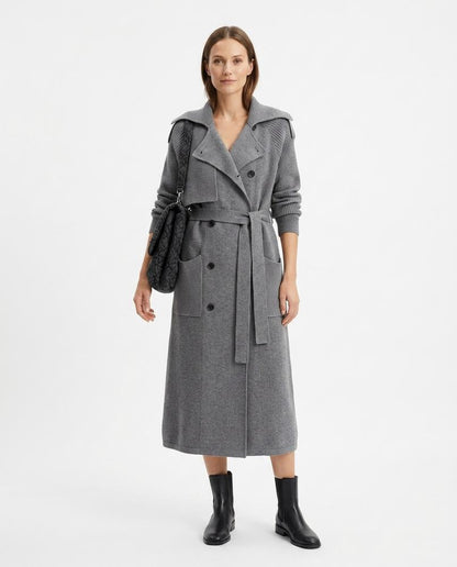 Nord Wear - Aozer | Rib-Knit Double-Breasted Coat Women