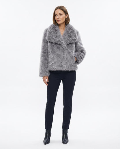 Nord Wear - Mumul | Faux Fur Lapel Collar Jacket Women