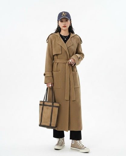 Nord Wear - Aozer | Rib-Knit Double-Breasted Coat Women