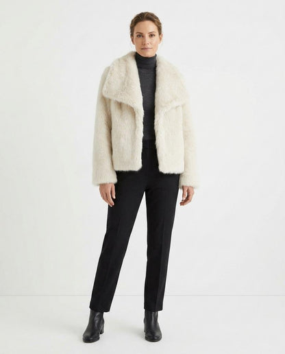 Nord Wear - Mumul | Faux Fur Lapel Collar Jacket Women