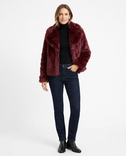 Nord Wear - Mumul | Faux Fur Lapel Collar Jacket Women