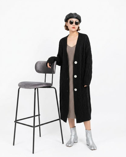 Nord Wear - Eofar | Cable-Knit Longline Knit Cardigan Women