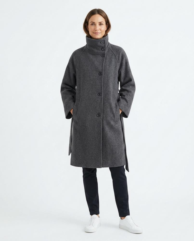 Nord Wear - Derik | Belted High-Neck Coat Women