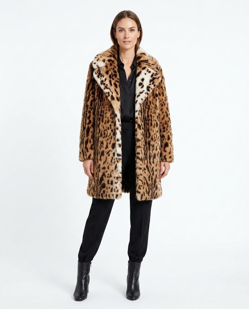 Nord Wear - Dibel | Faux-Fur Leopard-Print Coat Women