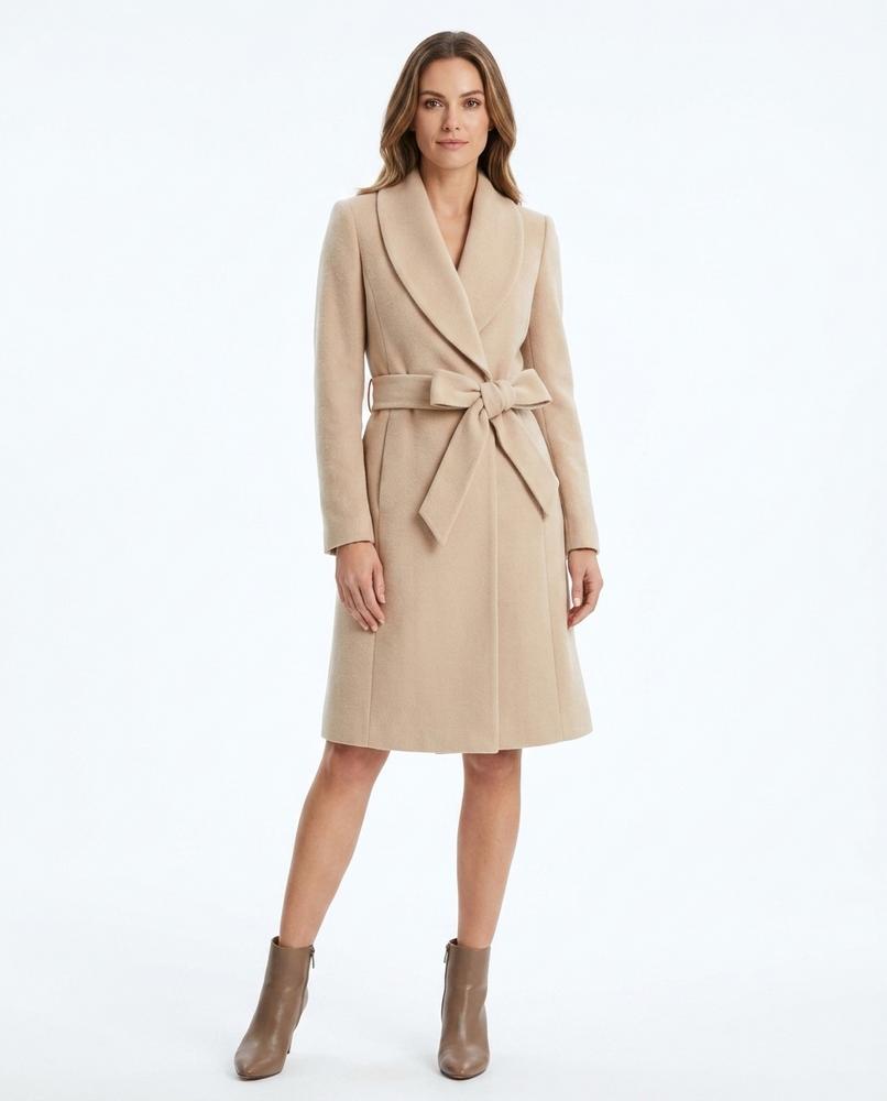 Nord Wear - Tapar | Belted Shawl Collar Coat Women