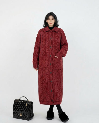 Nord Wear - Kipin | Cable-Knit Longline Knit Cardigan Women