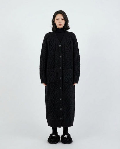 Nord Wear - Kipin | Cable-Knit Longline Knit Cardigan Women