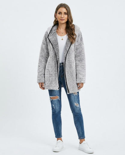Nord Wear - Sepir | Fleece Asymmetrical Coat Women