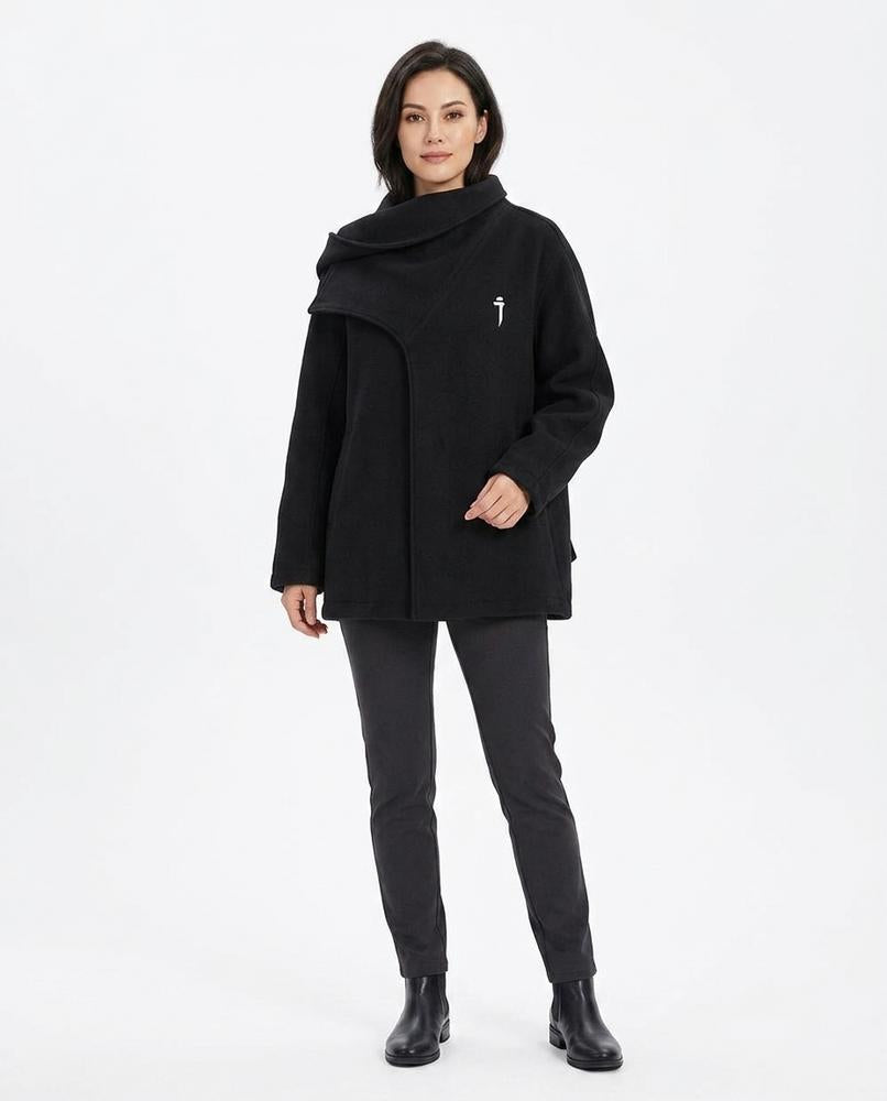 Nord Wear - Covak | Asymmetric Draped-Collar Coat Women