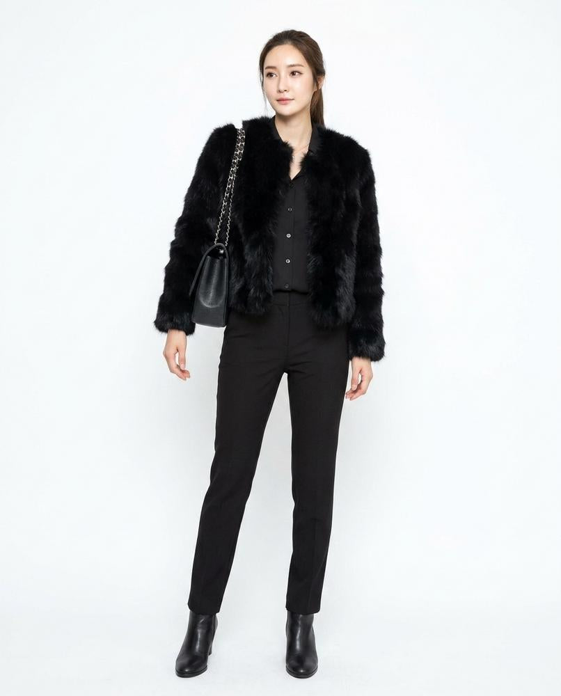 Nord Wear - Vativ | Faux Fur Collarless Jacket Women