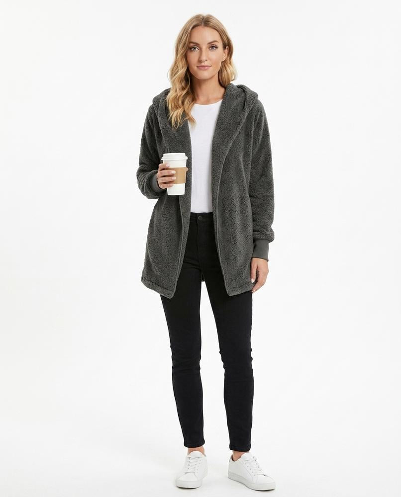 Nord Wear - Rirot | Plush Hooded Cardigan Women