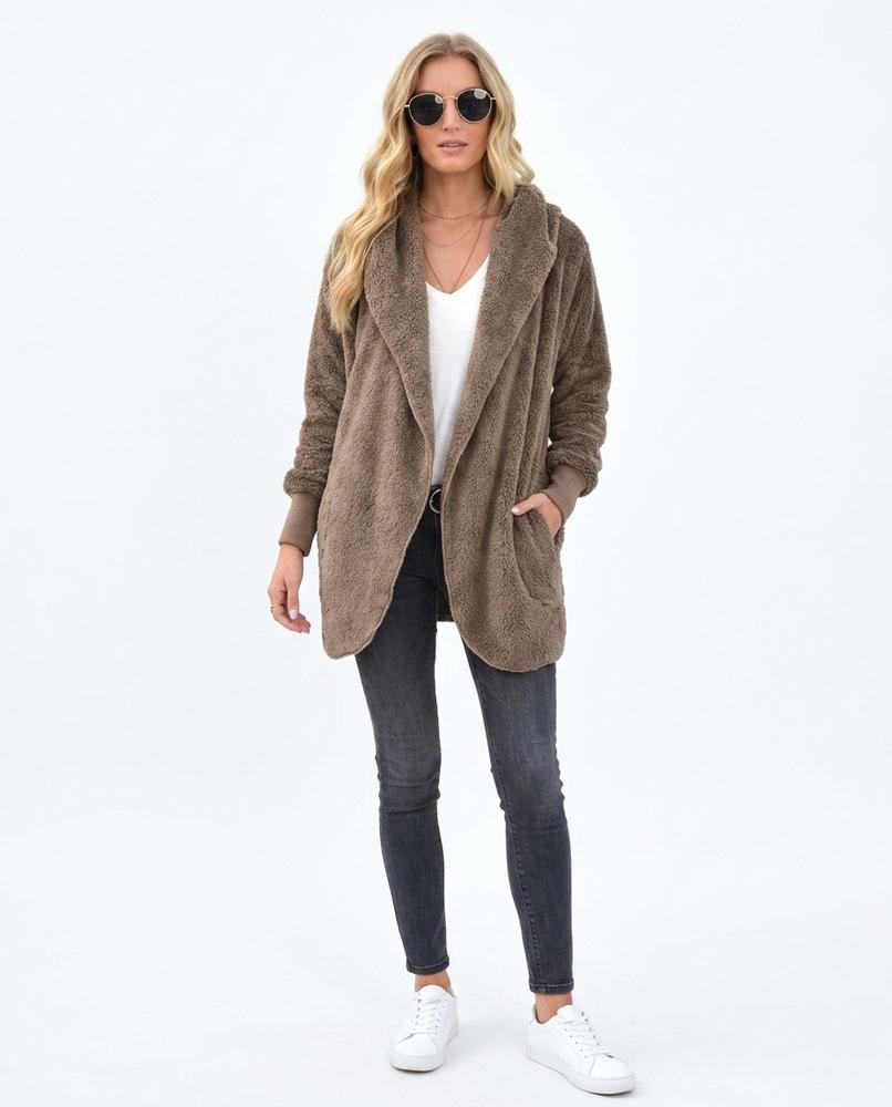 Nord Wear - Rirot | Plush Hooded Cardigan Women