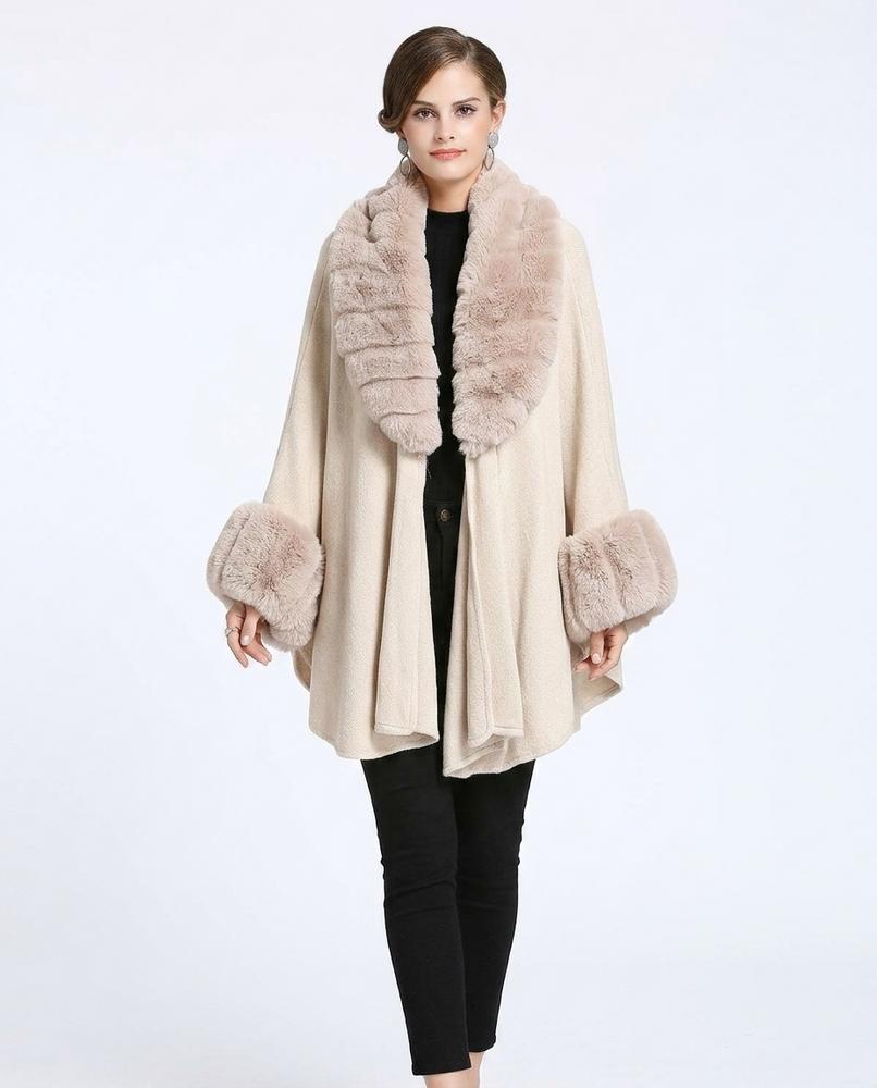 Nord Wear - Moher | Fur-Trimmed Open-Front Coat Women