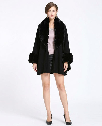 Nord Wear - Moher | Fur-Trimmed Open-Front Coat Women