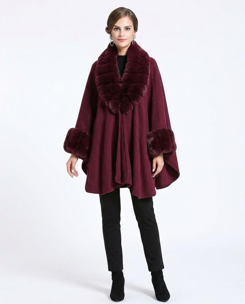 Nord Wear - Moher | Fur-Trimmed Open-Front Coat Women