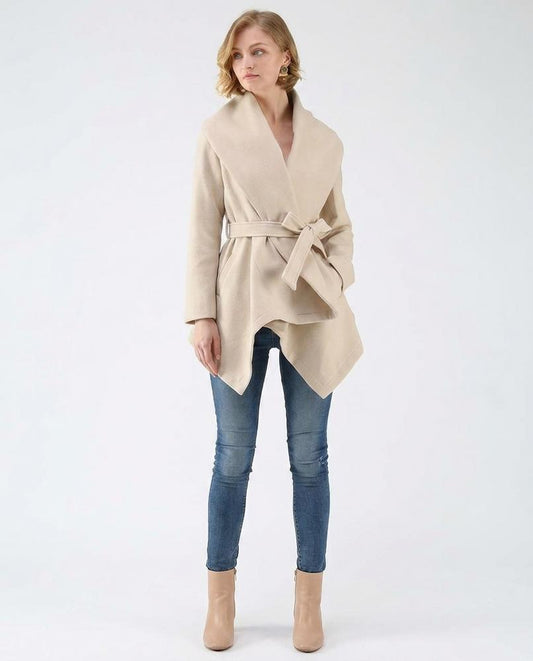 Nord Wear - Devuk | Draped-Collar Belted Coat Women