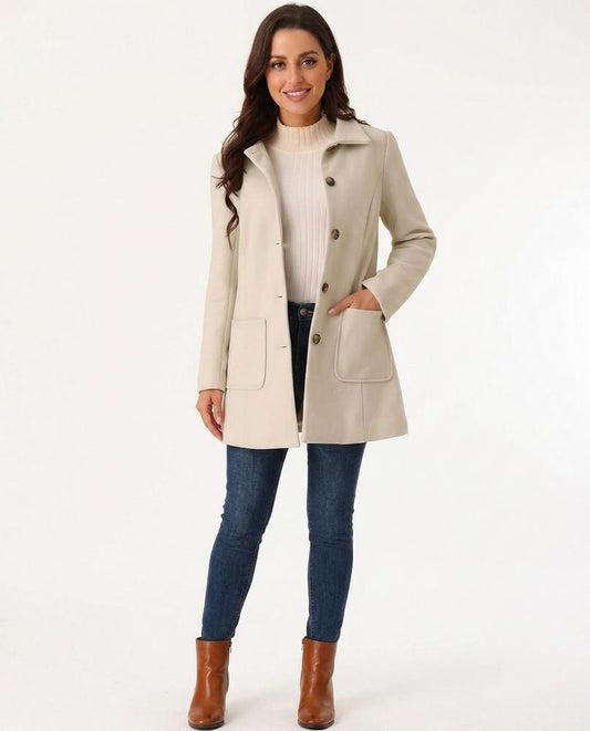 Nord Wear - Dunod | Single-Breasted Lapel-Collar Coat Women