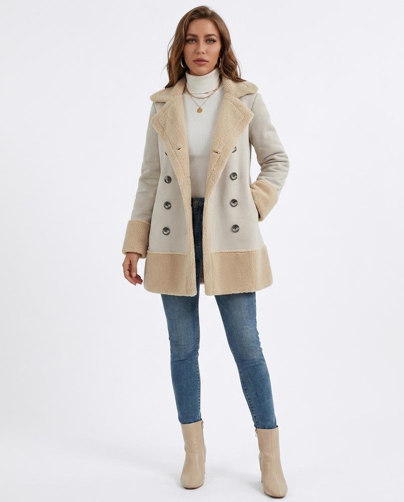 Nord Wear - Yinid | Double-Breasted Sherpa-Lined Coat Women