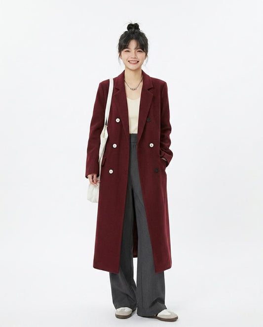 Nord Wear - Neses | Double-Breasted Woolen Coat Women