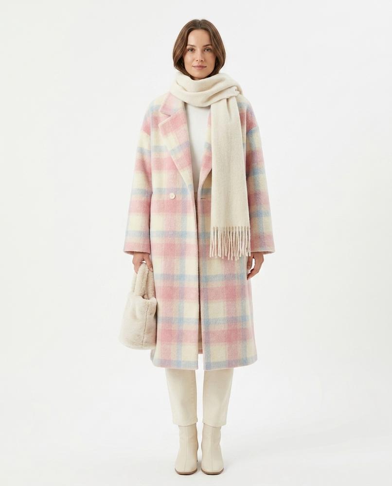 Nord Wear - Aibol | Plaid Double-Breasted Coat Women