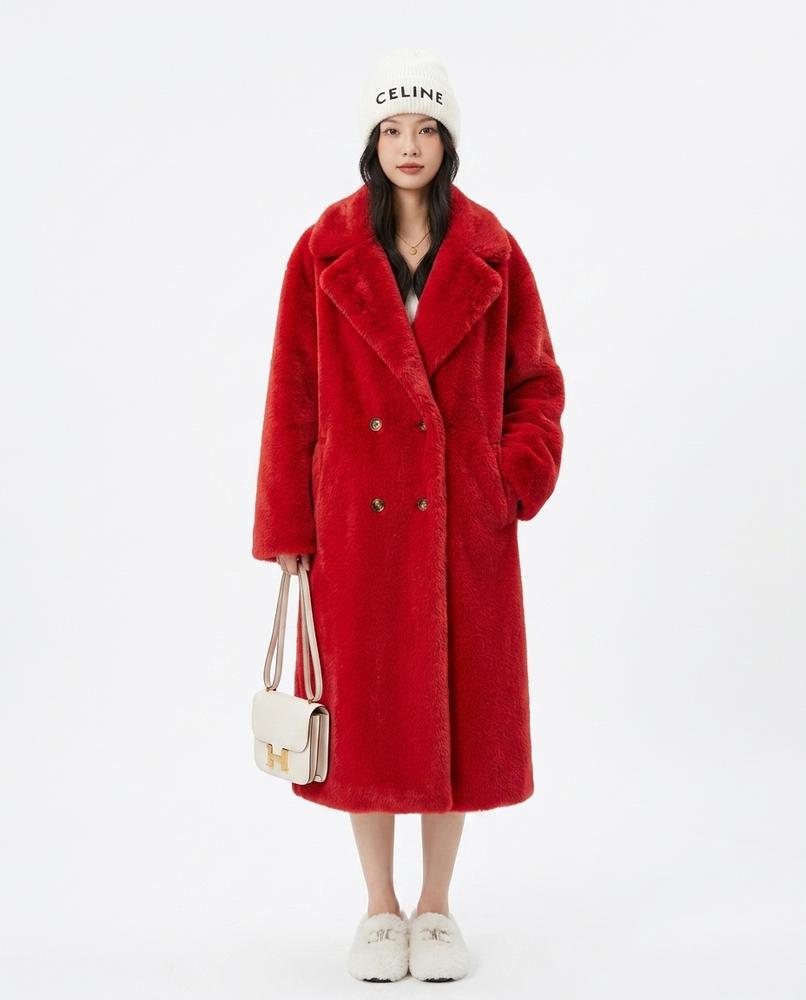 Nord Wear - Nurad | Double-Breasted Faux Fur Coat Women
