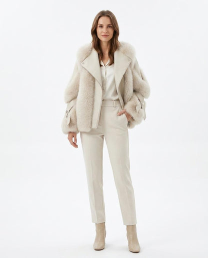 Nord Wear - Zimim | Fur-trimmed Asymmetrical Jacket Women