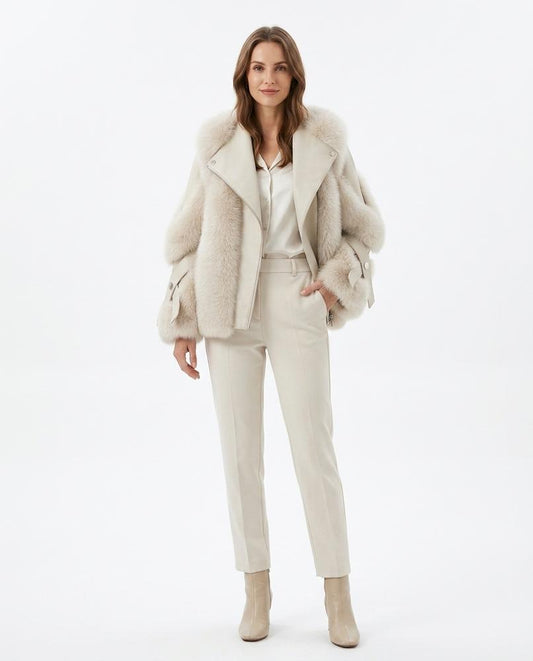 Nord Wear - Zimim | Fur-trimmed Asymmetrical Jacket Women