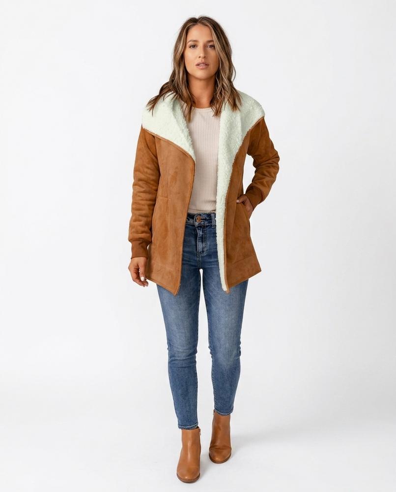 Nord Wear - Nenot | Sherpa-Lined Open-Front Coat Women