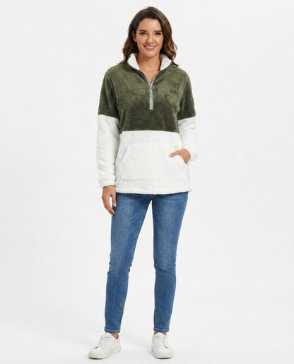 Nord Wear - Tesak | Quarter-Zip Color-Block Sweatshirt Women