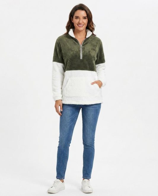 Nord Wear - Tesak | Quarter-Zip Color-Block Sweatshirt Women