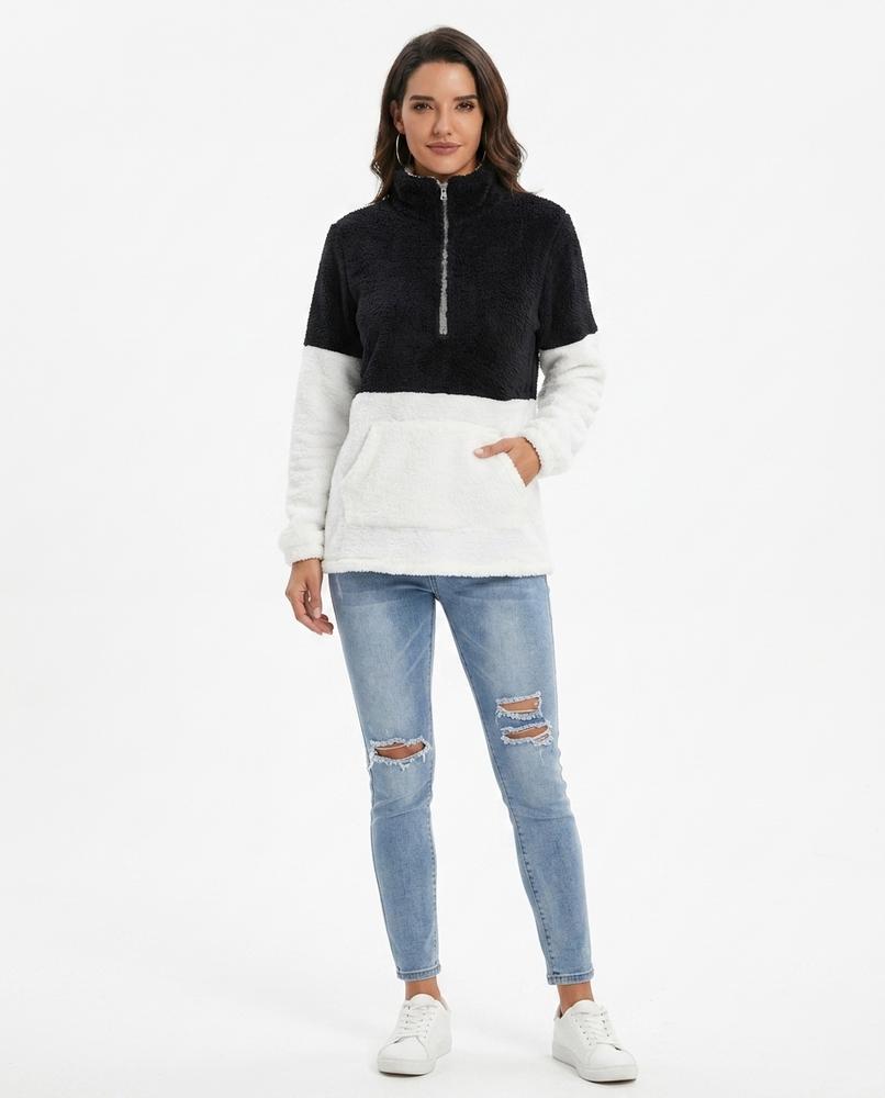Nord Wear - Tesak | Quarter-Zip Color-Block Sweatshirt Women