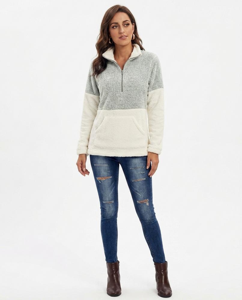 Nord Wear - Tesak | Quarter-Zip Color-Block Sweatshirt Women