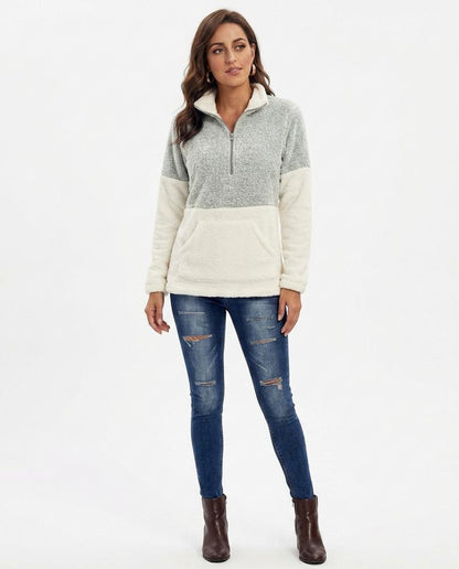 Nord Wear - Tesak | Quarter-Zip Color-Block Sweatshirt Women