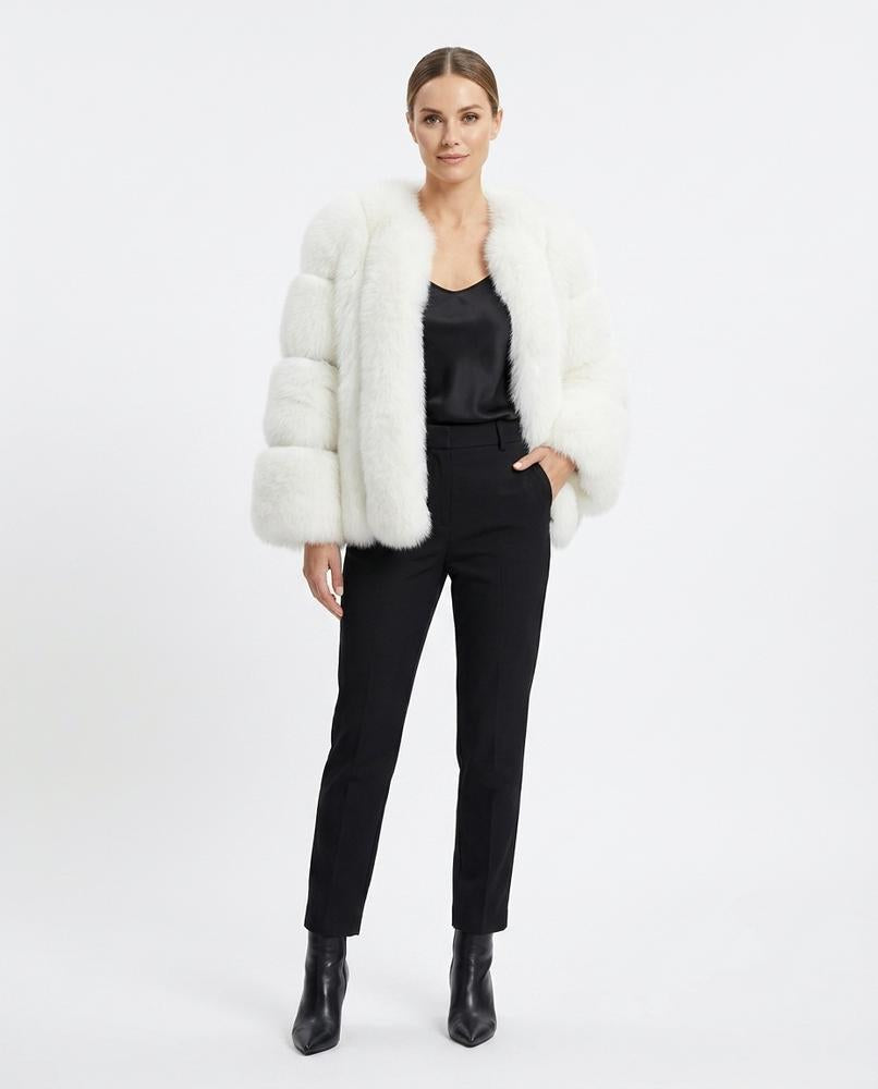 Nord Wear - Vipok | Faux Fur Collarless Jacket Women