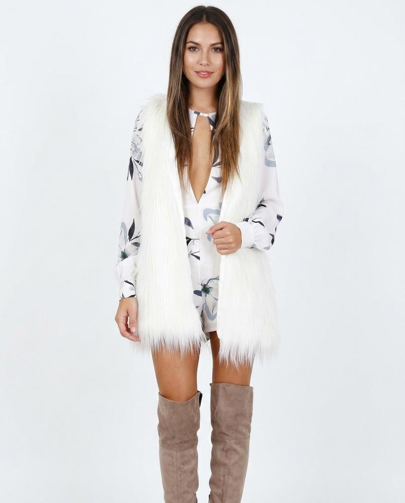 Nord Wear - Dopir | Faux-Fur Open-Front Vest Women