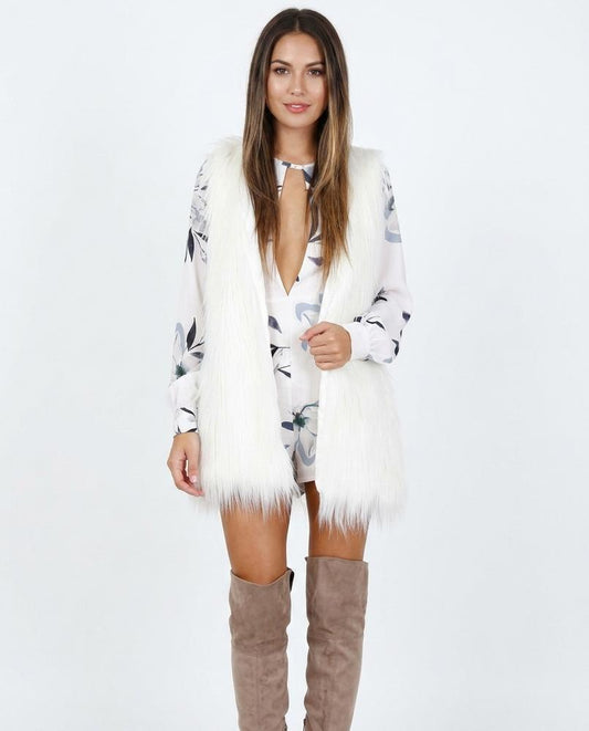 Nord Wear - Dopir | Faux-Fur Open-Front Vest Women