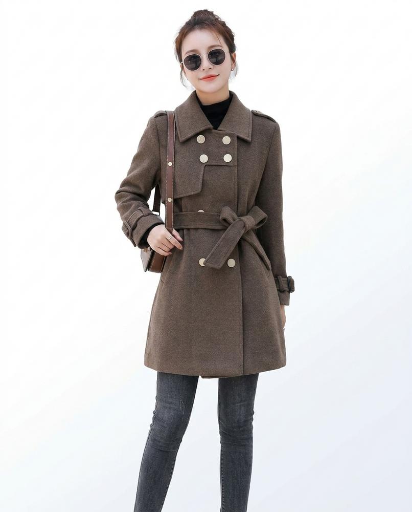 Nord Wear - Zalek | Double-Breasted Belted Coat Women