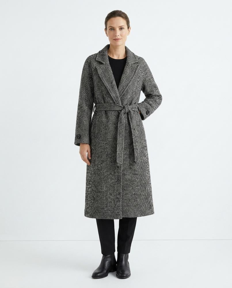 Nord Wear - Sowun | Herringbone Belted Coat Women