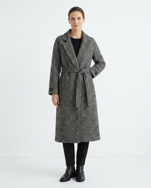 Nord Wear - Sowun | Herringbone Belted Coat Women