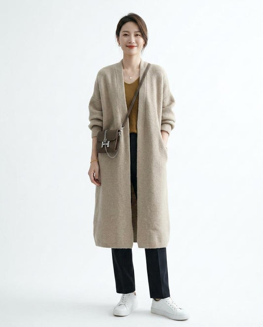 Nord Wear - Remen | Open-Front Longline Knit Cardigan Women